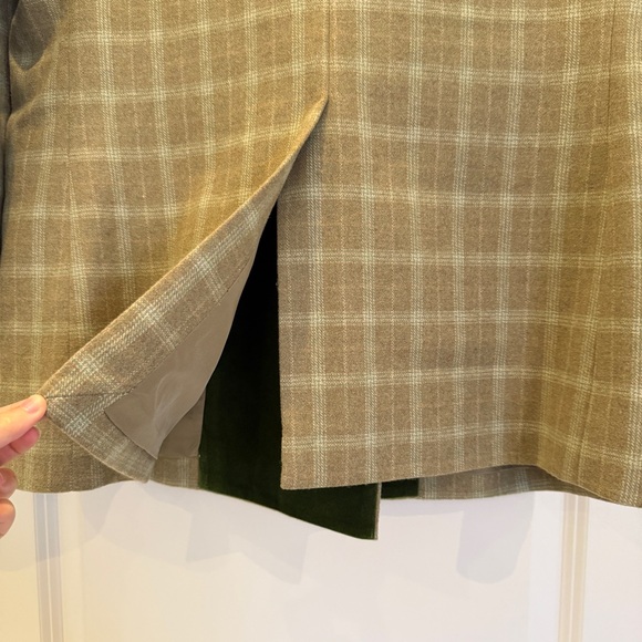 BNWT Two-Tone Plaid Wool Blend Blazer w/ Shoulder Pads, Parisian, Vintage, Sz M - Picture 13 of 16